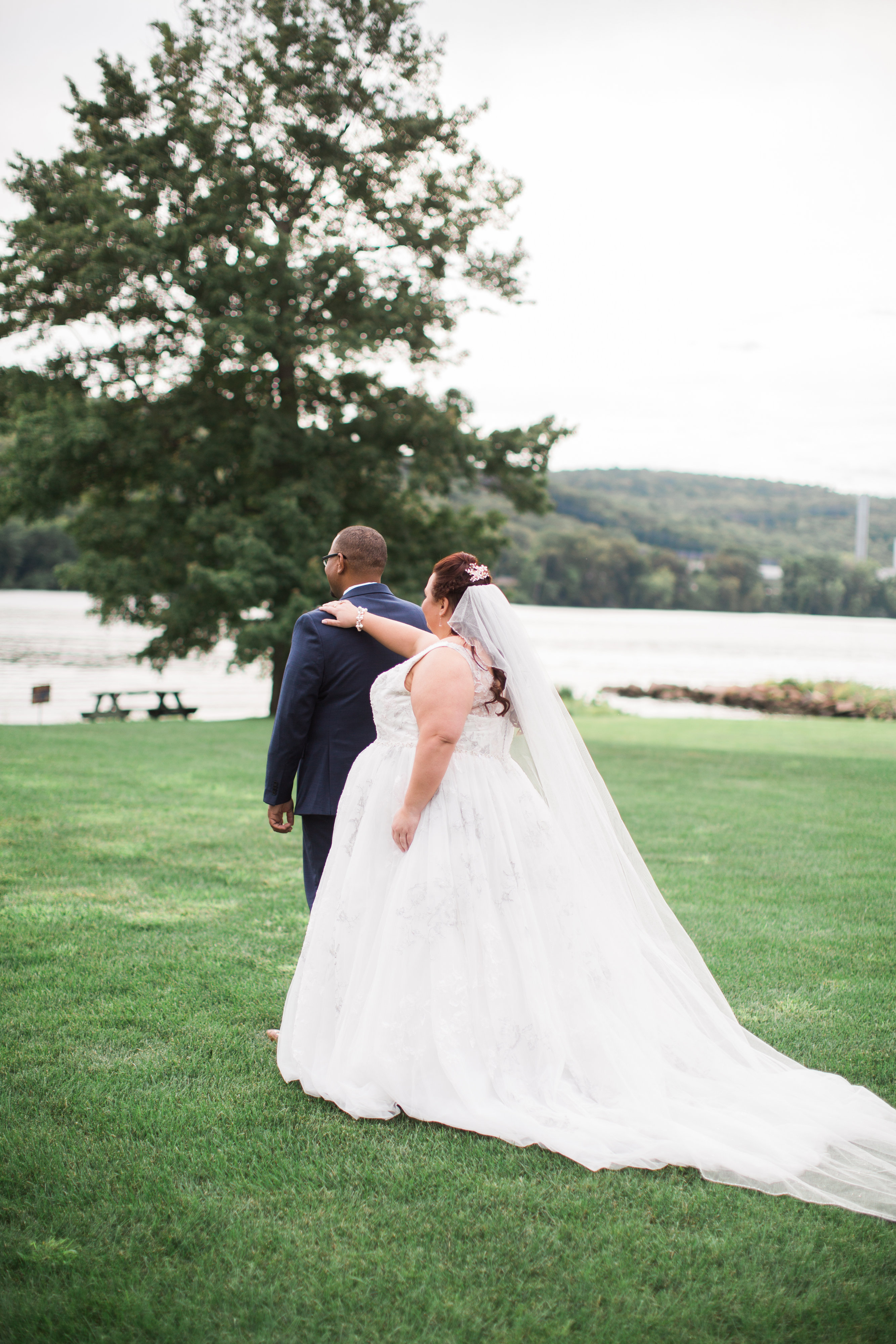 first look connecticut wedding