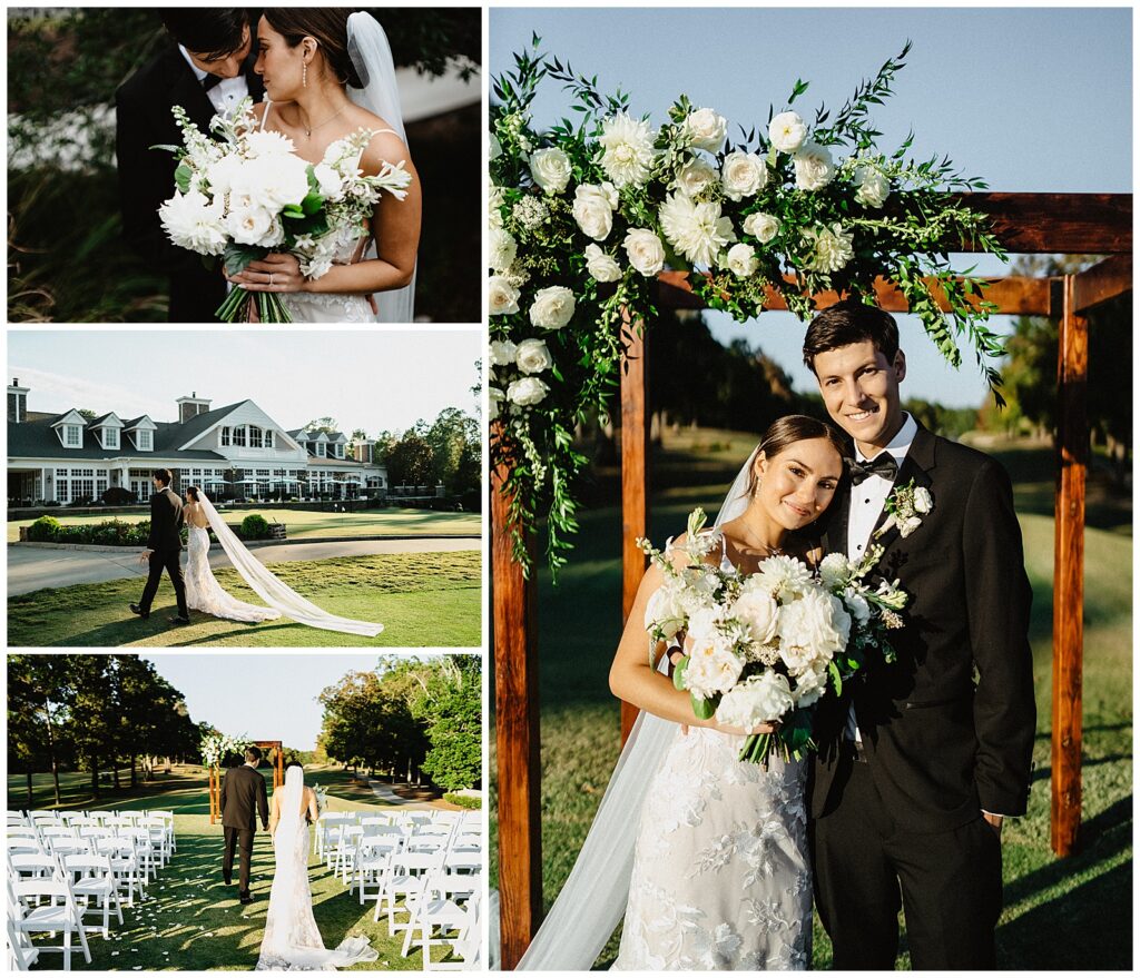 Outdoor fall wedding in Chapel Hill